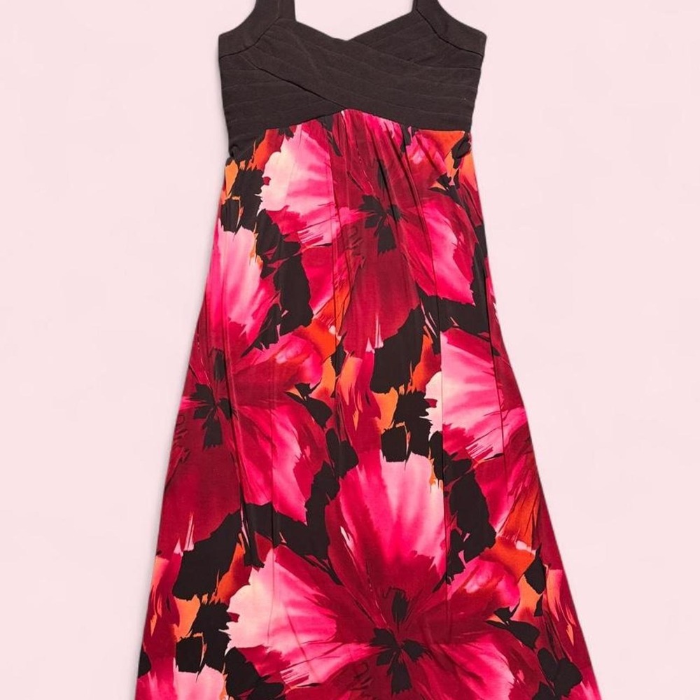 Intermission Black and pink floral maxi dress - Picture 3 of 6